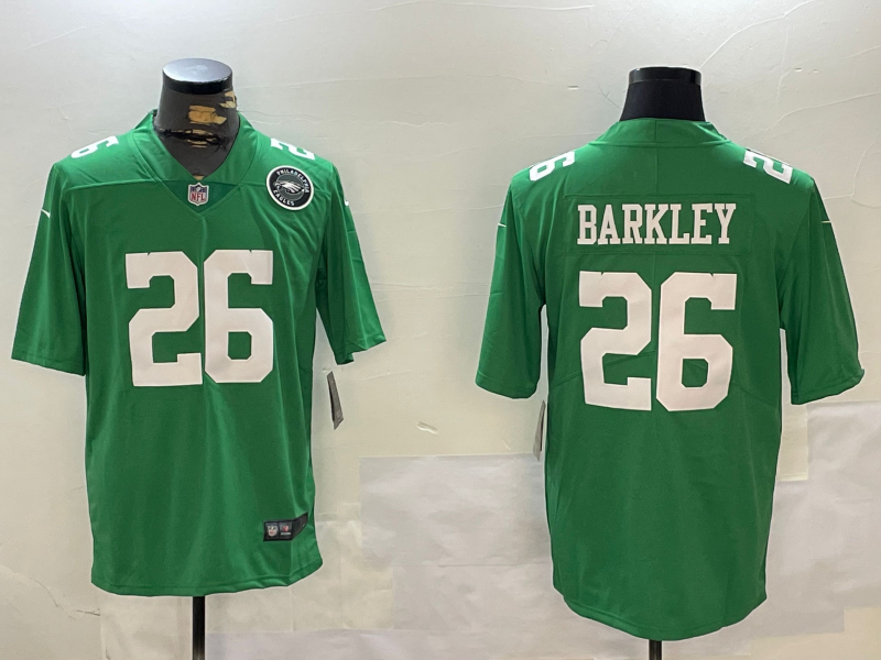 Men 2026 Philadelphia Eagles #26 Barkley green Nike Limited NFL Jersey 001